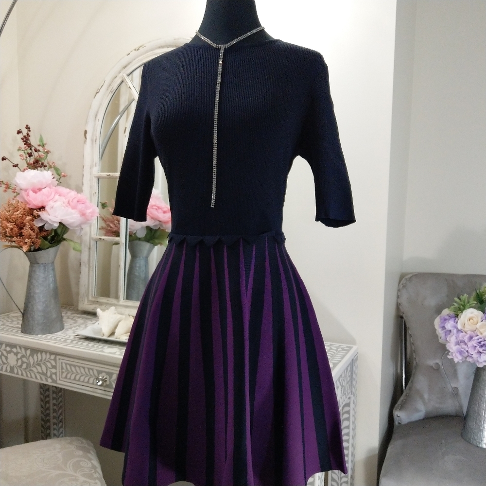 🔥LAST 1🔥NWT TED BAKER KNIT SKATER DRESS - Picture 5 of 10